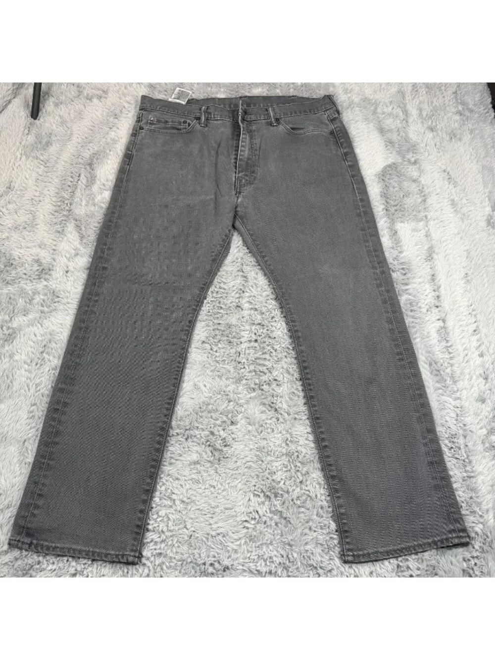 Levi's 513 Jeans Men's 38x30 Gray Cotton Denim Straight Slim Workwear Stretch